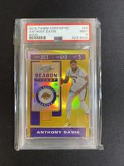 Anthony Davis [Gold] #63 Basketball Cards 2019 Panini Contenders Optic Prices