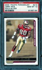Jerry Rice [Holo Silver] Football Cards 2000 Pacific Paramount Prices