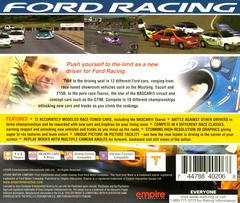 Back Cover | Ford Racing Playstation