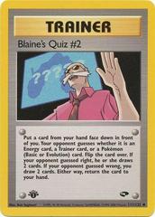 Blaine's Quiz #2 [1st Edition] #111 Pokemon Gym Challenge Prices