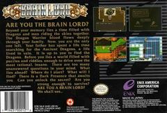 Brain Lord - Back | Brain Lord Super Nintendo