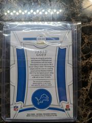 Back Of Card | Jared Goff Century Materials [Patch Card] Football Cards 2022 Panini National Treasures