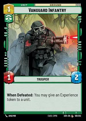 Vanguard Infantry [Foil Hyperspace] #108 Star Wars Unlimited: Spark of Rebellion