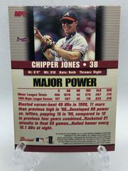 Back Of Card | Chipper Jones Baseball Cards 2000 Bowman