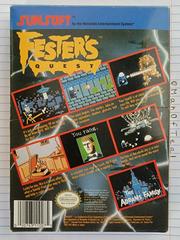 Box Back | Fester's Quest NES