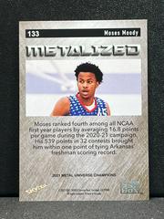 Back Of Card | Moses Moody [Metalized] Basketball Cards 2021 Skybox Metal Universe Champions