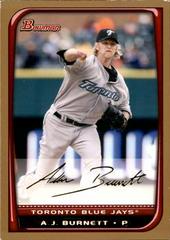 A.J. Burnett #22 Baseball Cards 2008 Bowman Prices
