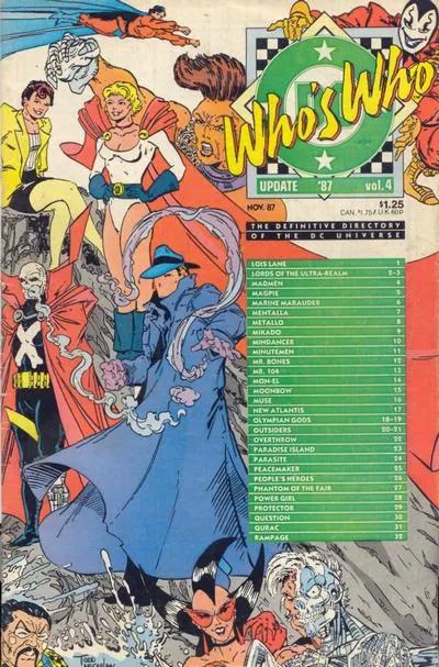 Who's Who: Update #4 (1987) Comic Books Who's Who