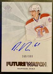 Raphael Diaz [Autograph] Hockey Cards 2011 SP Authentic Prices