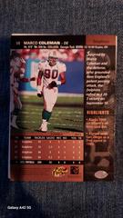 Back  | Marco Coleman Football Cards 1996 Upper Deck