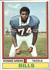 Donnie Green #27 Football Cards 1974 Topps Prices