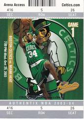 Paul Pierce Basketball Cards 2003 Fleer Authentix Prices