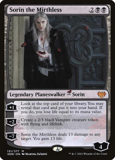 Sorin the Mirthless #131 Magic Innistrad: Crimson Vow