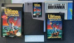Box, Cartridge Manual, Sleeve And Styrofoam  | Ultima Quest of the Avatar NES
