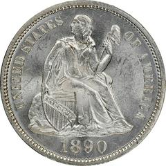 1890 Coins Seated Liberty Dime Prices