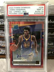 James Wiseman [Choice Red] Basketball Cards 2020 Donruss Prices