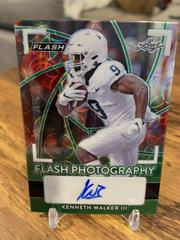 Kenneth Walker III [Kaleidoscope Green] #FP-KW1 Football Cards 2022 Leaf Flash Photography Autographs Prices