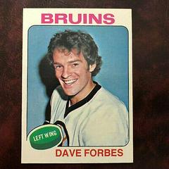 Dave Forbes Hockey Cards 1975 Topps Prices