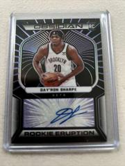Day'Ron Sharpe Basketball Cards 2021 Panini Obsidian Rookie Eruption Signatures Prices