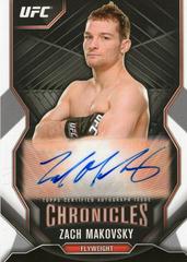 Zach Makovsky #CA-ZM Ufc Cards 2015 Topps UFC Chronicles Autographs Prices