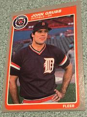 John Grubb #9 Baseball Cards 1985 Fleer Prices