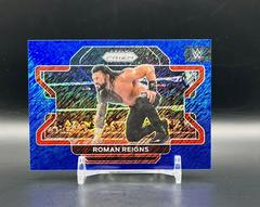 Roman Reigns [Blue Shimmer Prizm] Wrestling Cards 2022 Panini Prizm WWE Prices