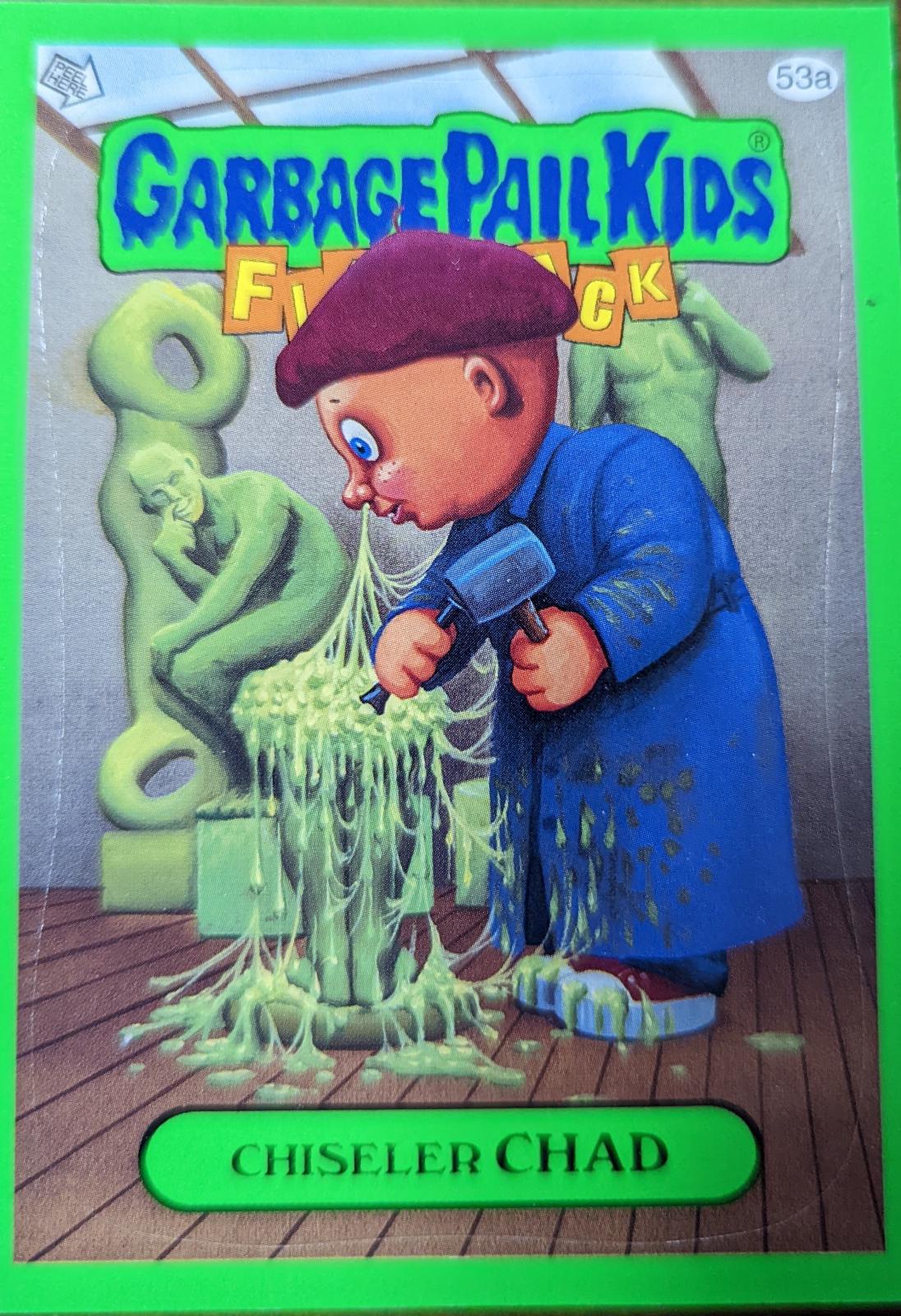 Chiseler CHAD [Green] #53a 2011 Garbage Pail Kids