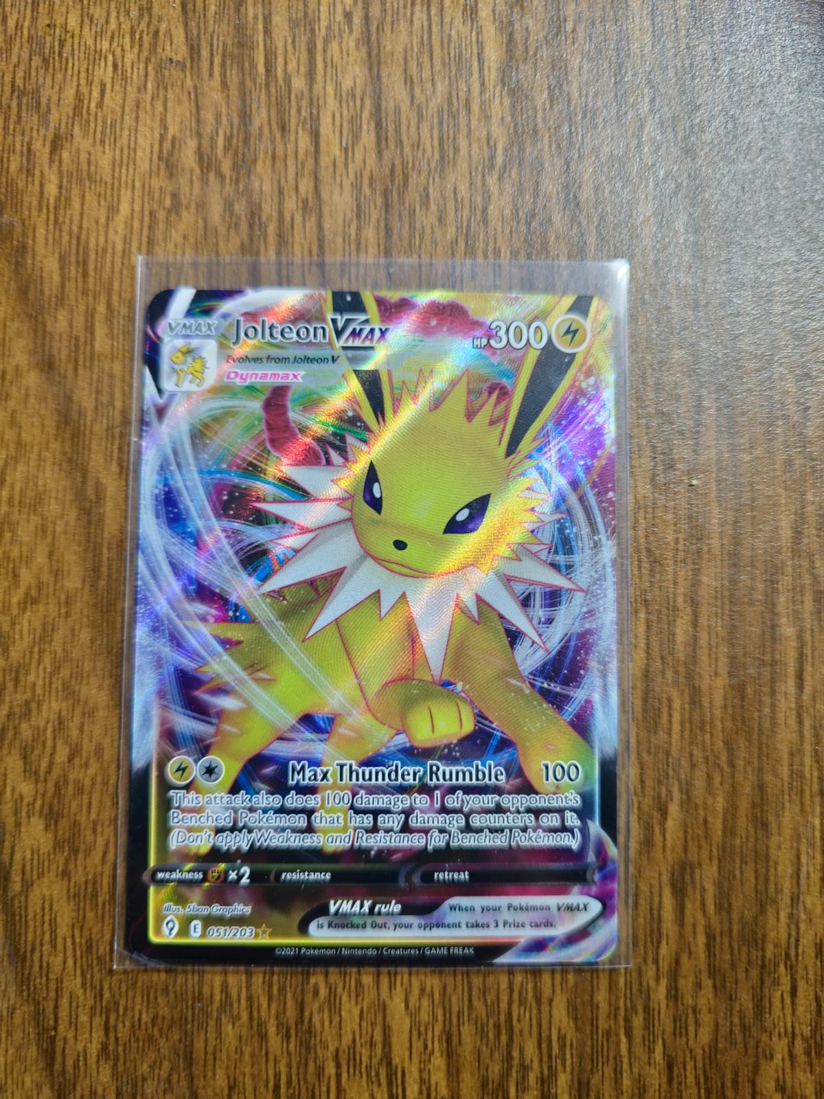 Jolteon Vmax Ungraded Pokemon Evolving Skies