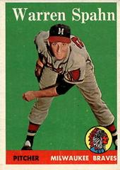 Warren Spahn Baseball Cards 1958 Topps Prices