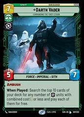 Darth Vader [Foil Hyperspace] #87 Star Wars Unlimited: Spark of Rebellion Prices