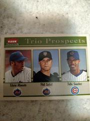 Trio Prospects [Almonte, Seibel, Sanchez] Baseball Cards 2004 Fleer Tradition Prices