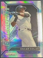 Oscar Colas [Silver] #EM4 Baseball Cards 2021 Panini Prizm Emergent Prices