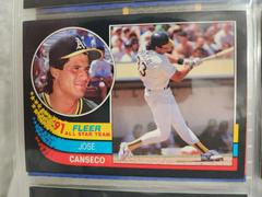Jose Canseco #8 Baseball Cards 1991 Fleer All Stars Prices