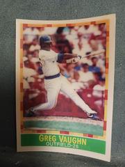 Greg Vaughn #135 Baseball Cards 1990 Sportflics Prices