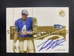 Trent Dilfer [Gold] #TDI Football Cards 2001 SP Authentic Sign of the Times Prices