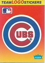 Cubs Baseball Cards 1991 Fleer Team Logo Stickers Top 10 Prices