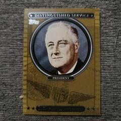 Franklin D. Roosevelt #DS8 Baseball Cards 2007 Topps Distinguished Service Prices