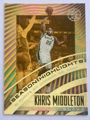 Khris Middleton [Orange] #13 Basketball Cards 2019 Panini Illusions Season Highlights Prices