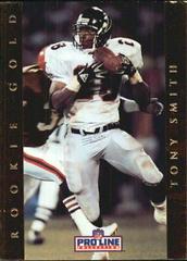 Tony Smith [Rookie Gold] #1 Football Cards 1992 Pro Line Portraits Prices