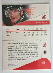 Backside | Patrik Elias Hockey Cards 2001 Upper Deck Victory