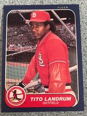 Tito Landrum Baseball Cards 1986 Fleer Prices