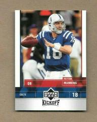 Peyton Manning #37 Football Cards 2005 Upper Deck Kickoff Prices