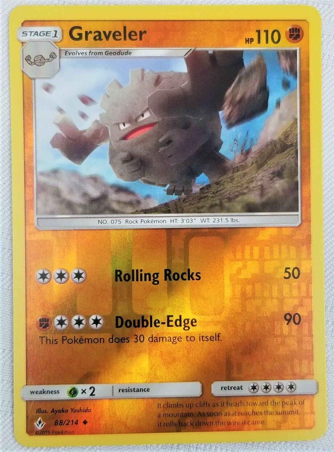 Graveler [Reverse Holo] #88 Prices | Pokemon Unbroken Bonds | Pokemon Cards