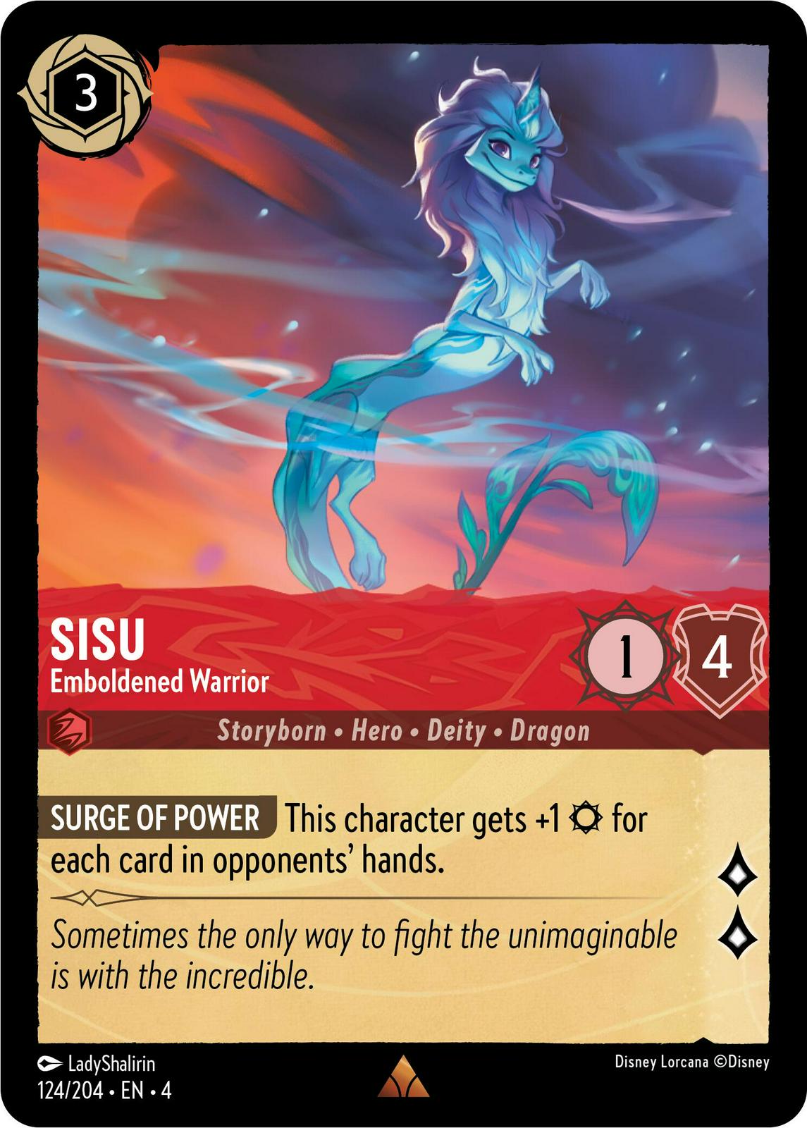 Sisu - Emboldened Warrior [Foil] #124 Lorcana Ursula's Return