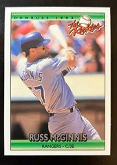 Russ McGinnis #72 Baseball Cards 1992 Panini Donruss Rookies Prices