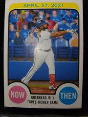 Vladimir Guerrero Jr. Baseball Cards 2022 Topps Heritage Now and Then Prices