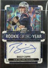 Bailey Zappe [Rookie of the Year Autograph Black Scope] #ROY-BZ Football Cards 2022 Panini Contenders Optic Rookie of the Year Prices