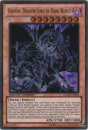 Grapha, Dragon Lord of Dark World GLD5-EN028 YuGiOh Gold Series: Haunted Mine