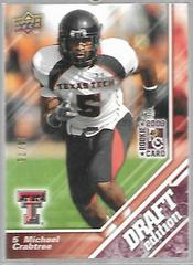 Michael Crabtree [Purple] #7 Football Cards 2009 Upper Deck Draft Edition Prices