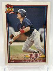 Chuck Knoblauch #69T Baseball Cards 1991 Topps Traded Tiffany Prices